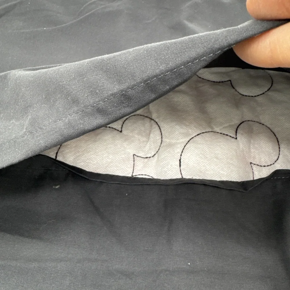 Disney Mickey Mouse Ears‎ Embroidered Quilted Pillow Case 20 X 26